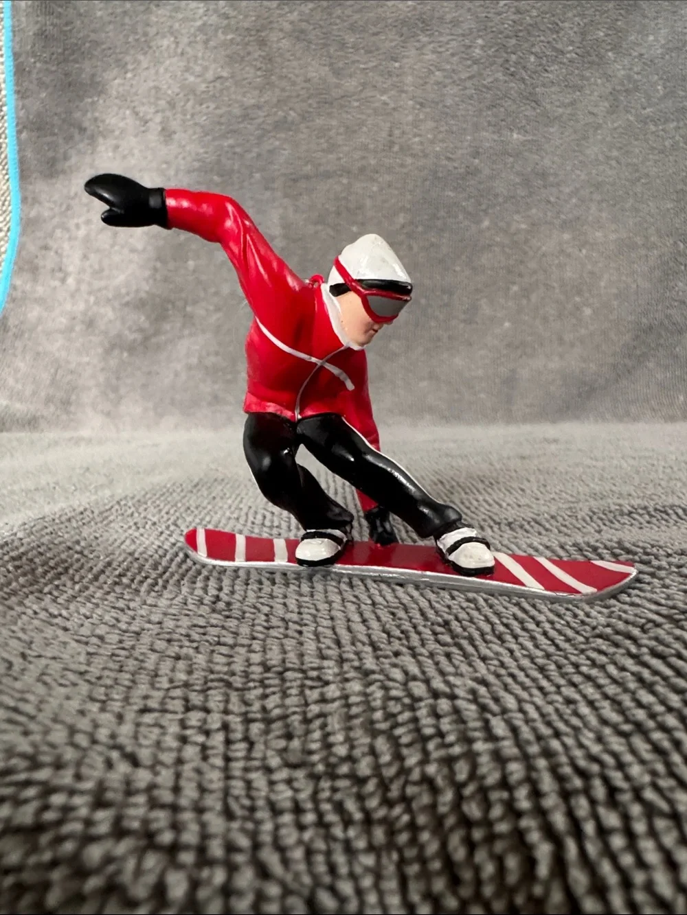 VTG Department 56 Cliff Ridge Snowboarder Christmas Tree Ornament